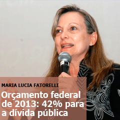 Brasil de Fato traz entrevista com Maria Lucia Fattorelli