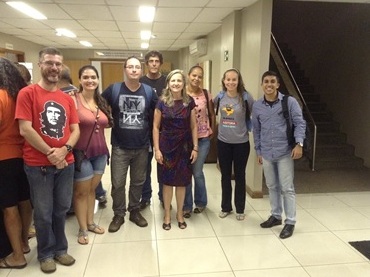Integrantes do Núcleo DF da Auditoria Cidadã da Dívida participam da Ampliada dos Servidores Públicos Federais que ocorreu no hotel Brasília Imperial