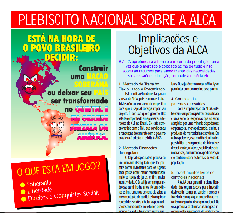 Jornal – Plebiscito ALCA – 2002