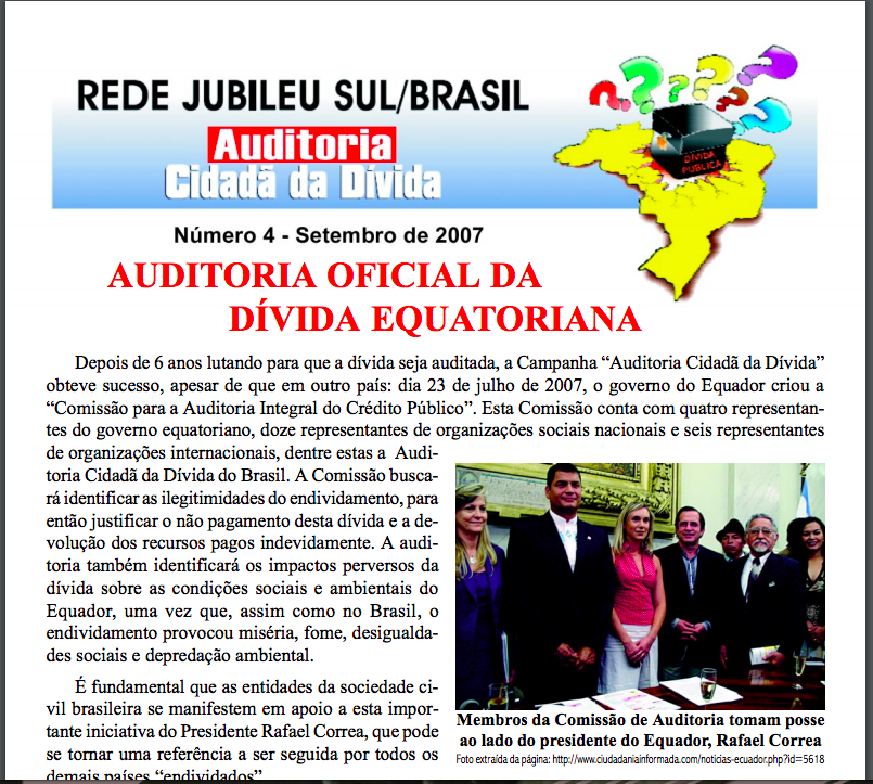 Jornal Auditoria Cidadã – setembro/2007
