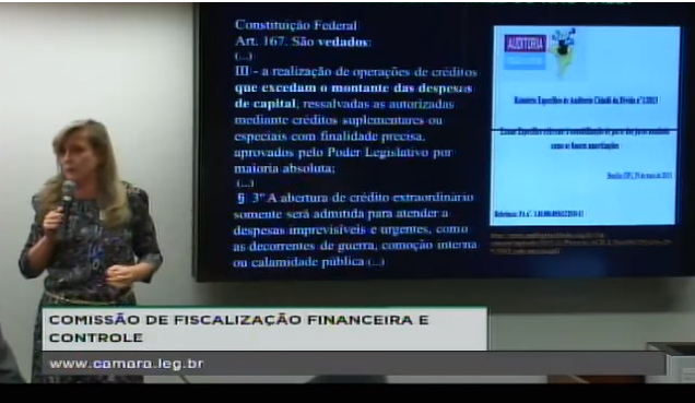 Fattorelli participa de Comissão de Fiscalização Financeira e Controle