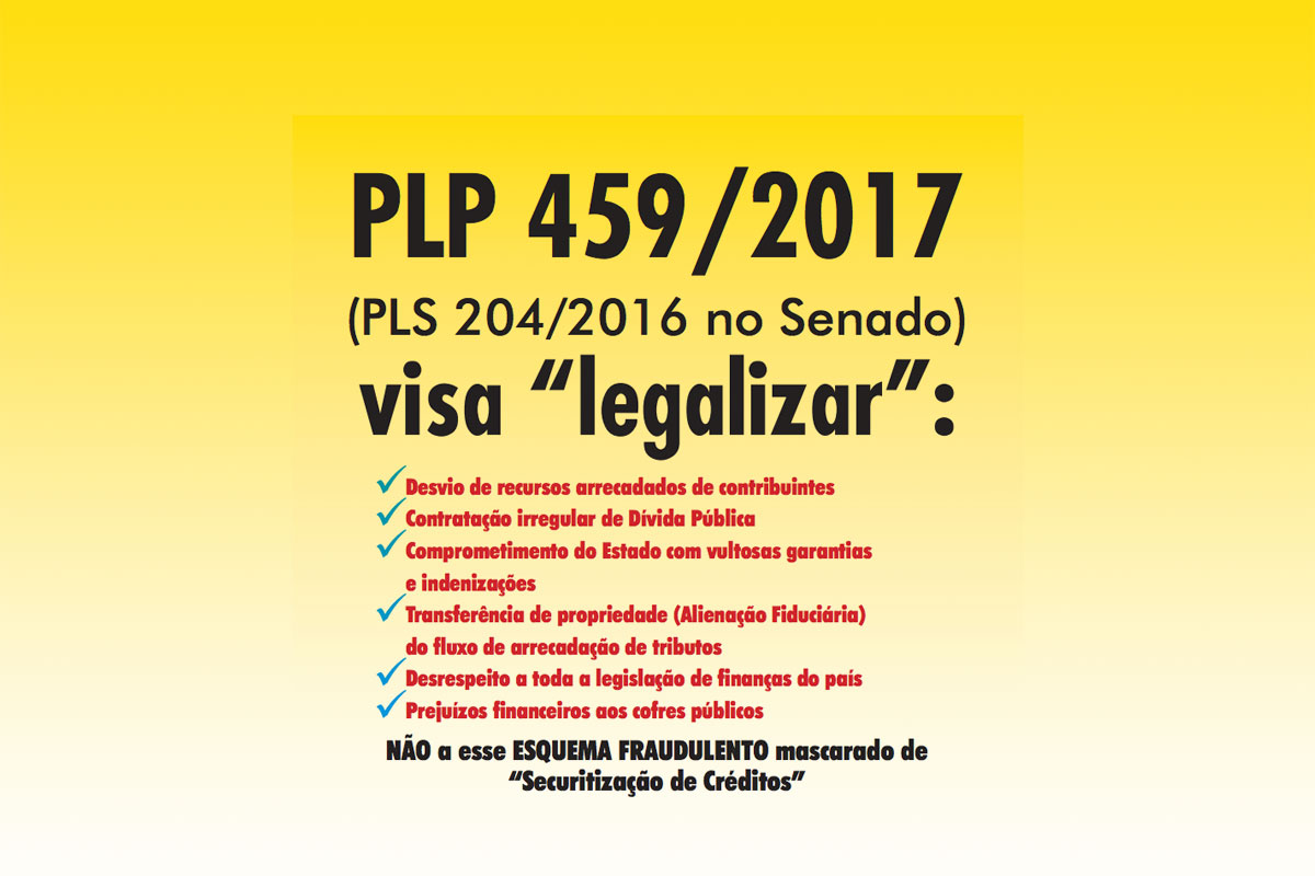 PLP 459/2017: Desvio de Recursos Públicos