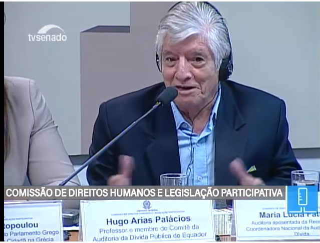 Seminário Internacional: Audiência Pública realizada na CDH do Senado Federal – Hugo Arias