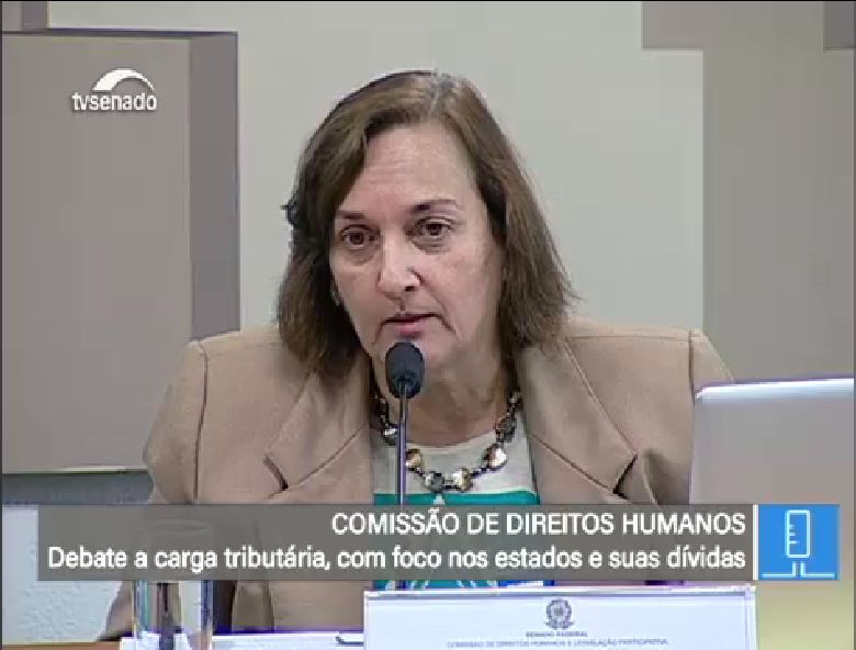 Carmen Bressane na Audiência Publica da CDH do Senado