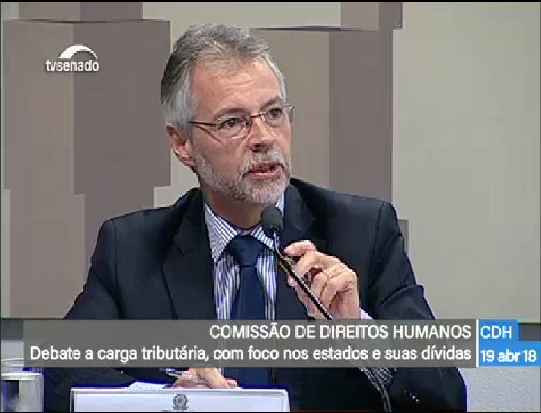 Josué Martins na Audiência Publica da CDH do Senado