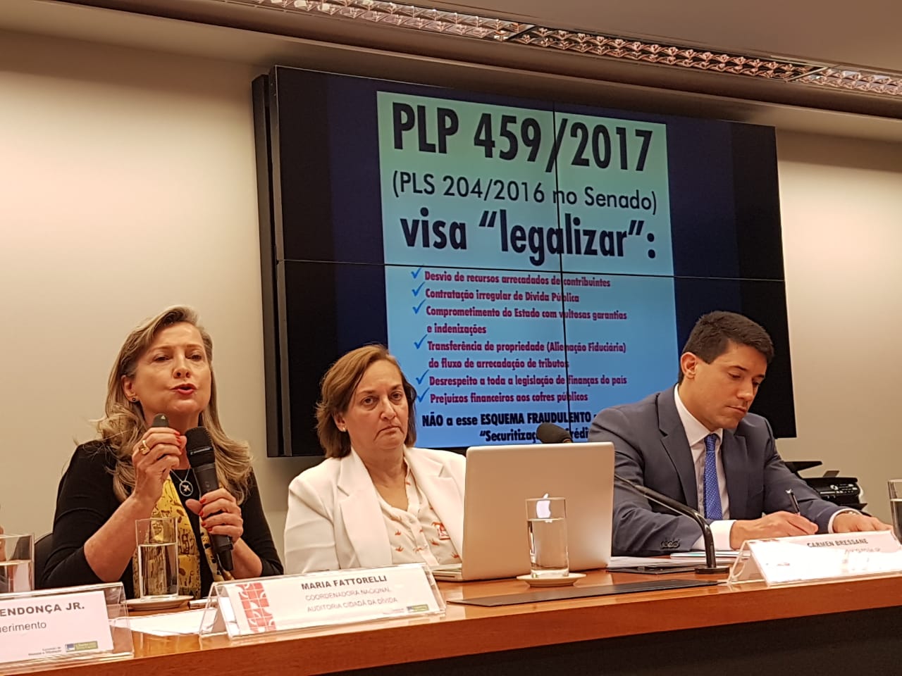 Fattorelli fala sobre PLP 459/2017 em Audiência Pública na Câmara dos Deputados