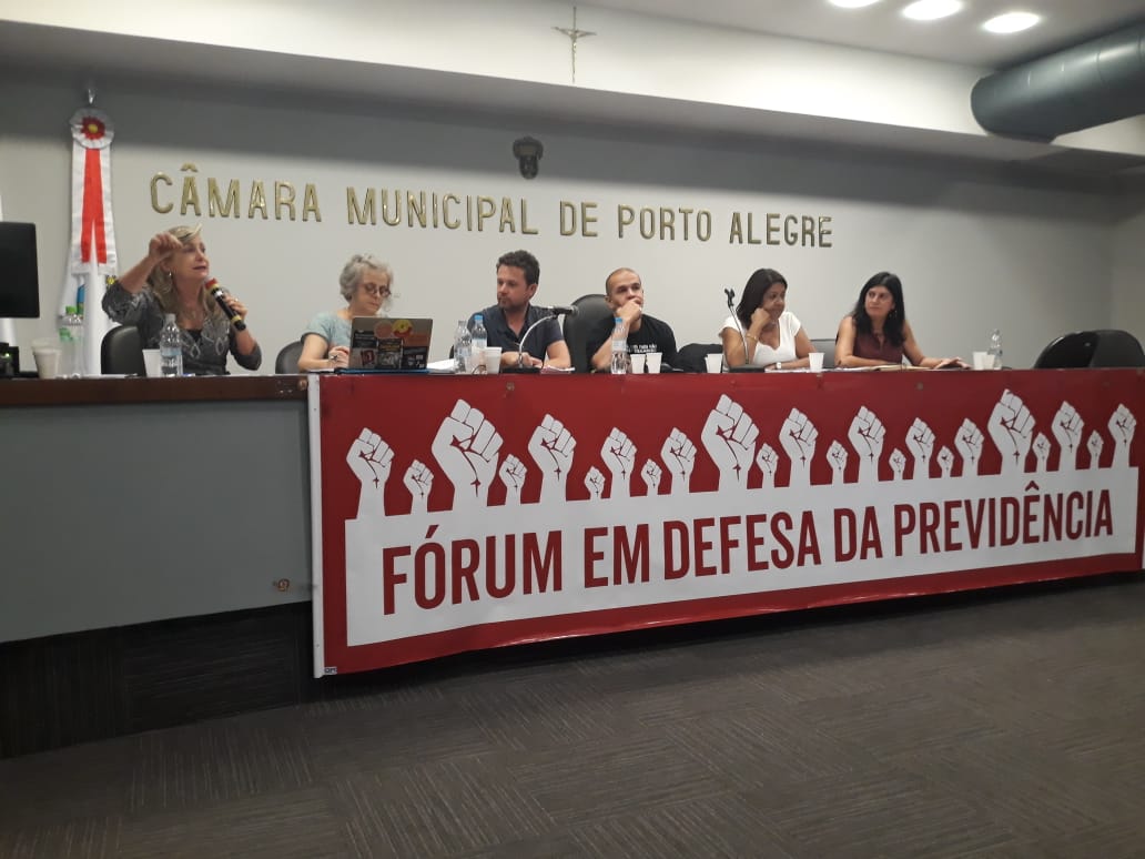 Palestra: “O desmonte da previdência a serviço do sistema da dívida”, M.L Fattorelli – Porto Alegre
