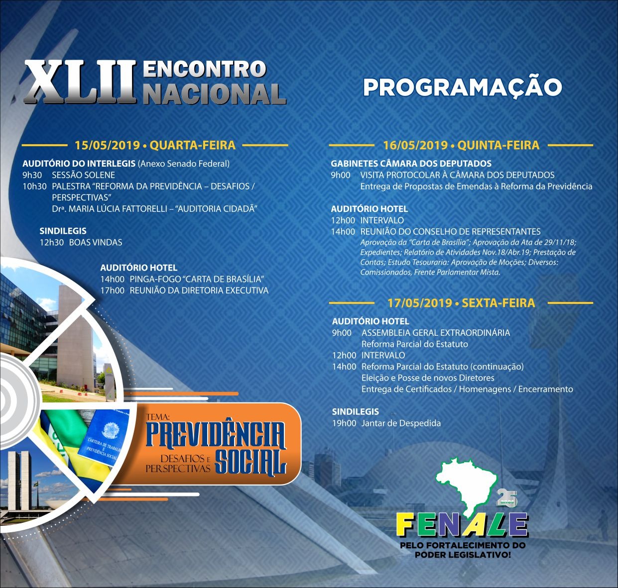 Palestra: “Reforma da Previdência: desafios e perspectivas”, M.L.Fattorelli – Fenale – Brasília/DF