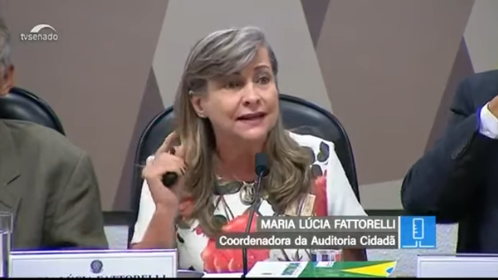 Palestra: “Reforma da Previdência”, M. L. Fattorelli – Comissão de Constituição, Justiça e Cidadania do Senado Federal – Brasília/DF
