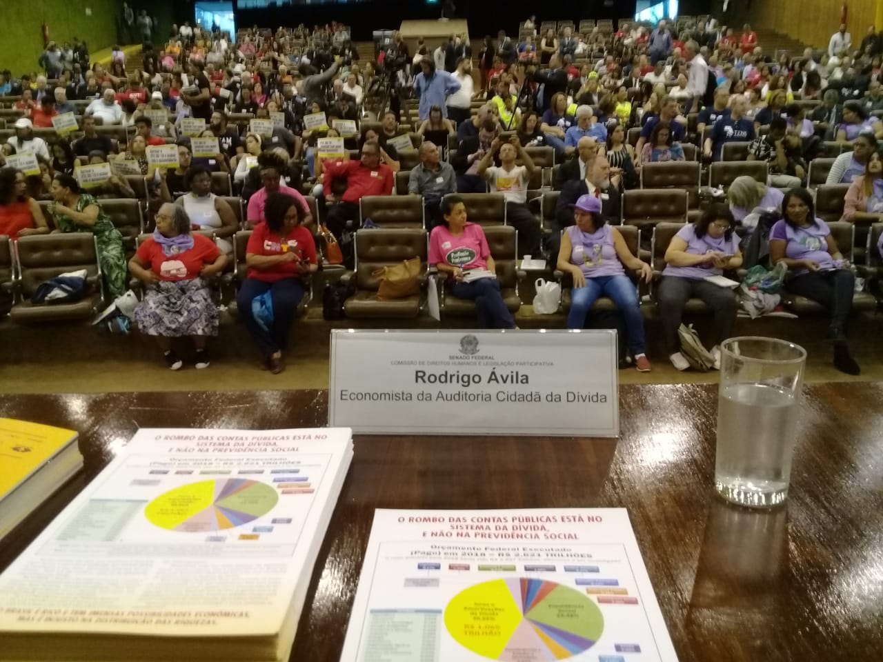 Palestra: “A Dívida Pública e a Previdência Social”, Rodrigo Ávila – Evento em Defesa da Previdência Social – Senado Federal, Brasília/DF