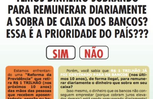 BANCO CENTRAL DOA NOSSO DINHEIRO PARA O SETOR FINANCEIRO – Vídeo 14 #EHORAdeVIRARoJOGO