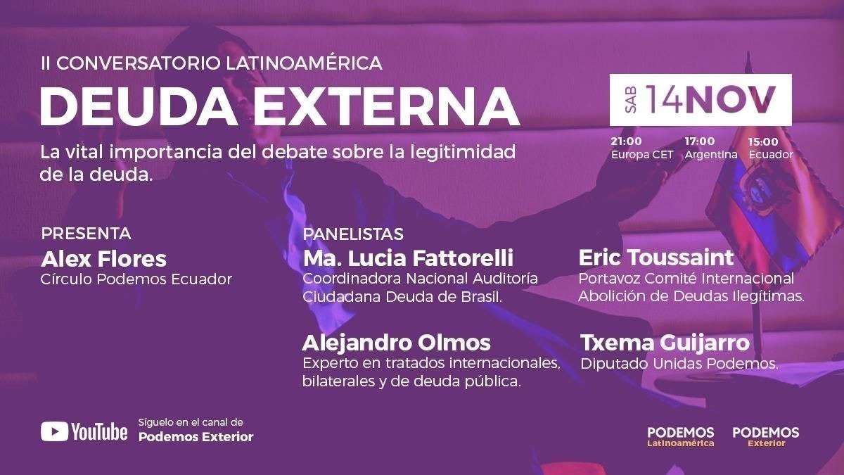 II CONVERSATORIO LATINOAMERICA DEUDA EXTERNA – Maria Lucia Fattorelli – Podemos Latinoamerica