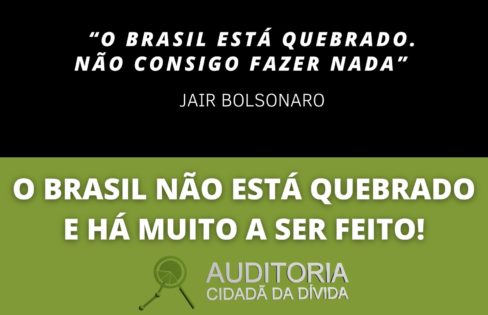 O Brasil não está quebrado e há muito a ser feito! O Brasil não está quebrado e há muito a ser feito!