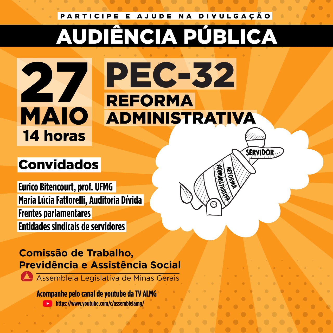 A PEC 32 e a destruição dos serviços públicos – Audiência Pública ALMG