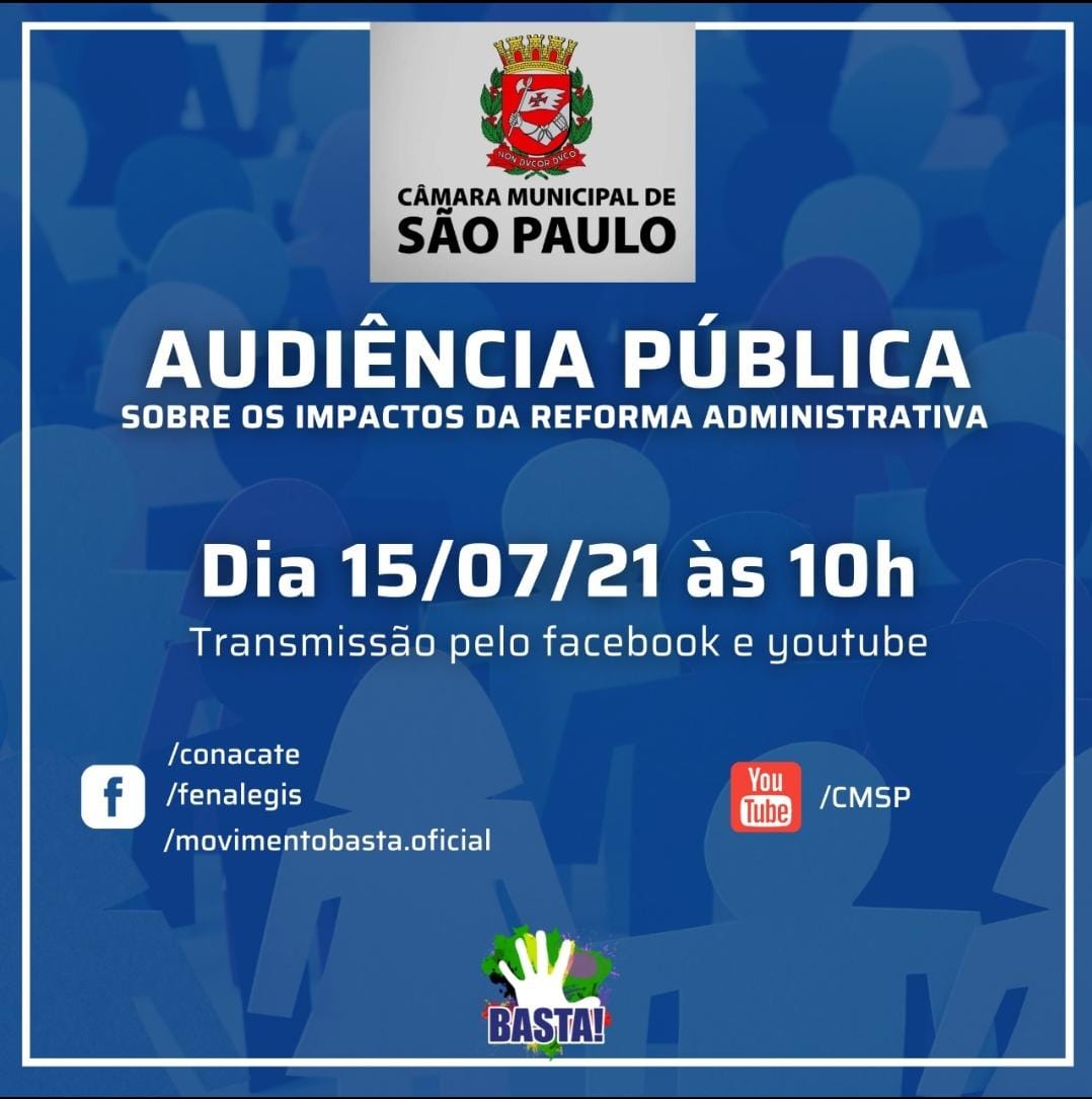 Impactos da PEC 32/2020 no Município de São Paulo – Audiência Pública da CCJ da Câmara Municipal de São Paulo