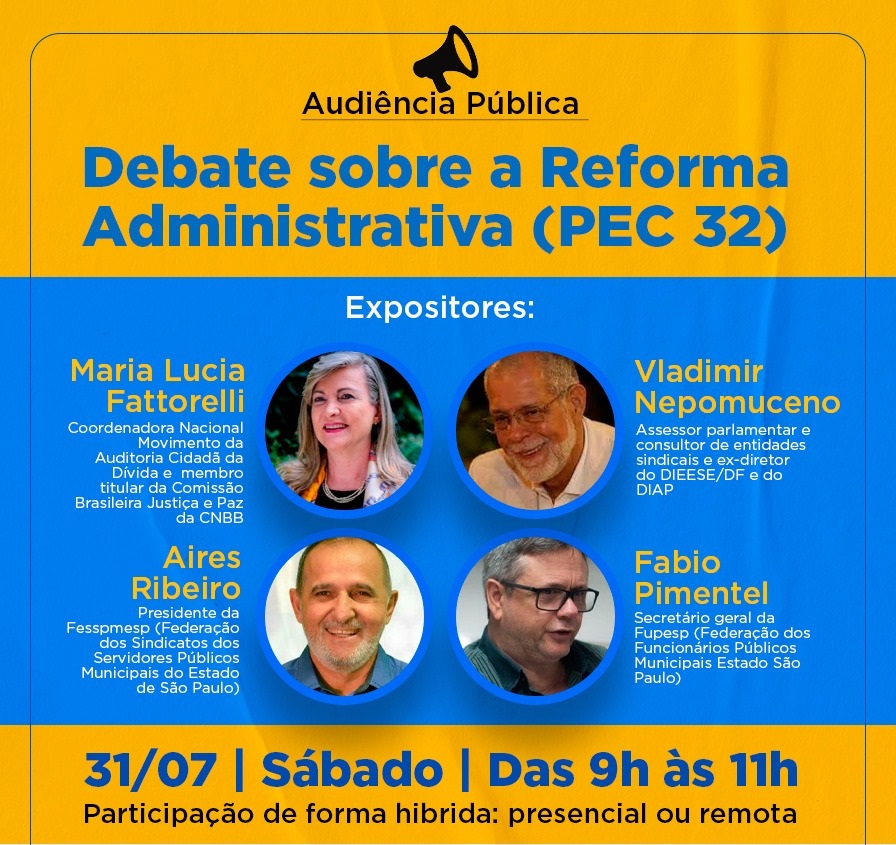 Impactos da PEC 32/2020 para os Municípios – Audiência Pública da Câmara Municipal de São José do Rio Preto