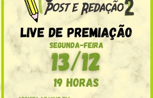 LIVE 13/12: Premiação do II Concurso de Post e Redação da ACD