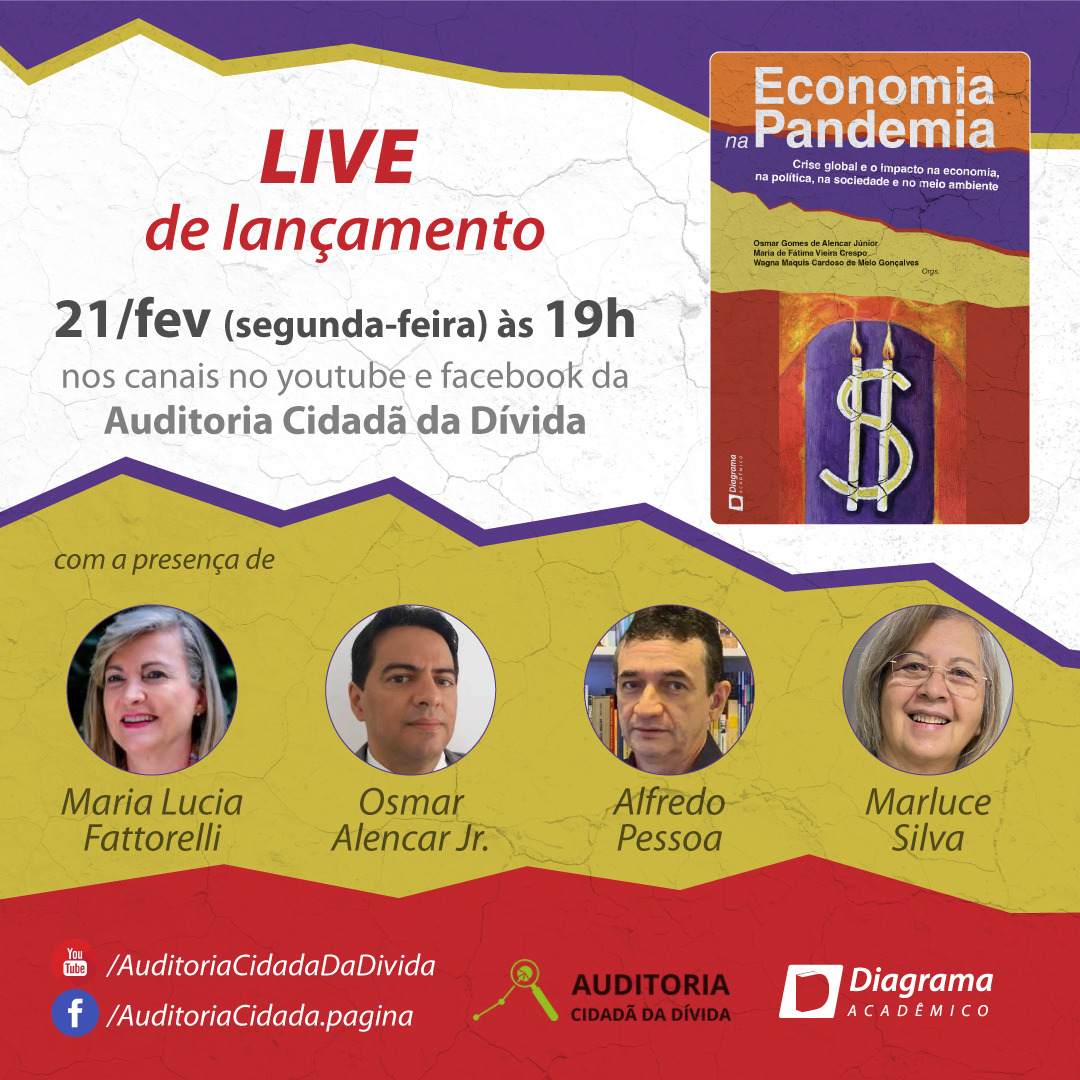 LIVE 21/2: Lançamento do livro “Economia na Pandemia”