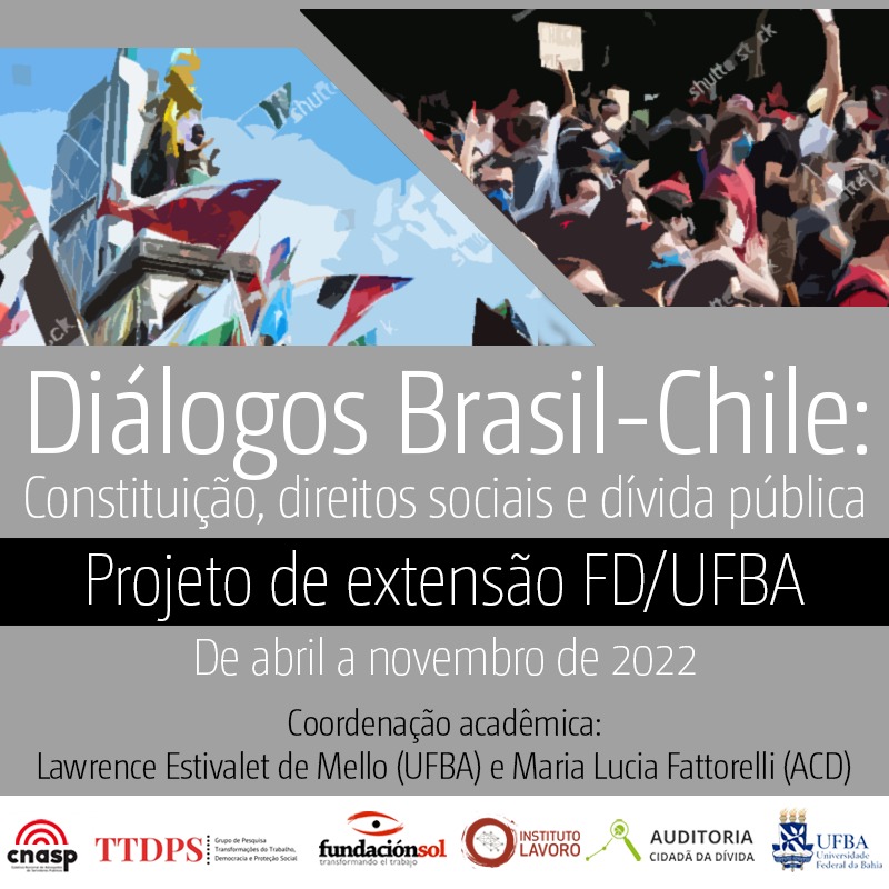 UFBA divulga edital do curso “DIÁLOGOS BRASIL-CHILE: Constituição, direitos sociais e dívida pública”