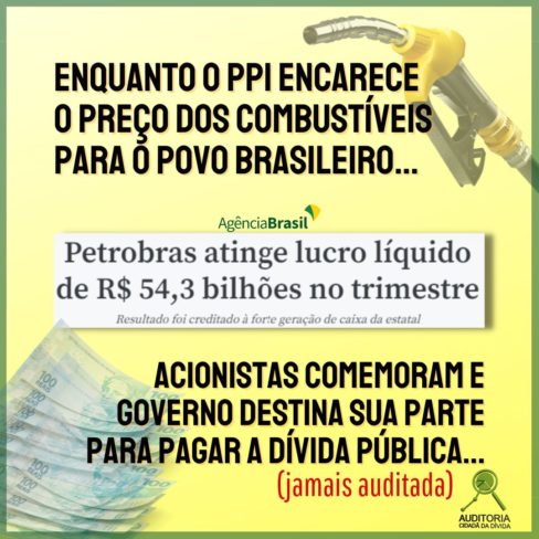 Enquanto PPI encarece combustíveis para o povo, Petrobras atinge lucro recorde no trimestre