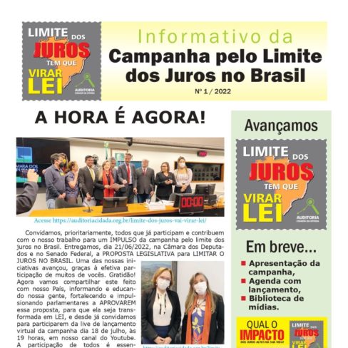 Informativo da Campanha pelo Limite dos Juros no Brasil – n° 01/2022