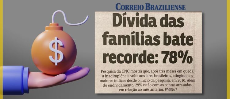 Endividamento das famílias bate recorde no Brasil. Limite dos Juros JÁ!