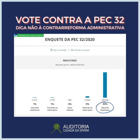 Vote contra a reforma administrativa (PEC 32)!