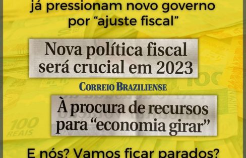 “Mercado” e grande imprensa já pressionam novo governo por “ajuste fiscal”
