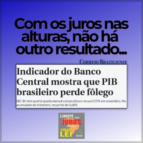 Correio Braziliense: “Indicador do Banco Central mostra que PIB brasileiro perde fôlego”