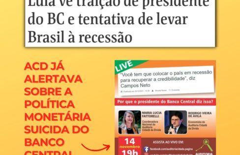 Banco Central vai levar o Brasil à recessão com juros altos