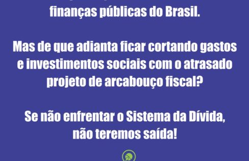 Até mesmo o Vice-Presidente já entendeu o rombo que os juros altos causam nas finanças públicas do Brasil.