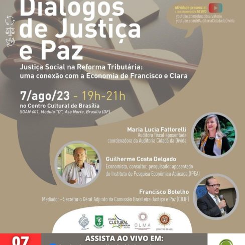 Live Conjunta 07/08: “Justiça Social na Reforma Tributária: uma conexão com a Economia de Francisco e Clara”