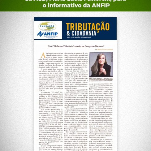 Leia artigo da coordenadora nacional da ACD, Maria Lucia Fattorelli, para o informativo da ANFIP