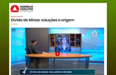 Coordenadora da ACD concede entrevista sobre dívida de Minas Gerais