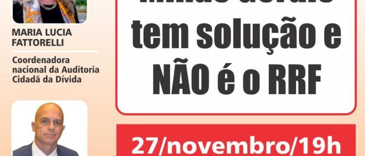 Live hoje: Regime de Recuperação Fiscal não é solução para dívida de Minas