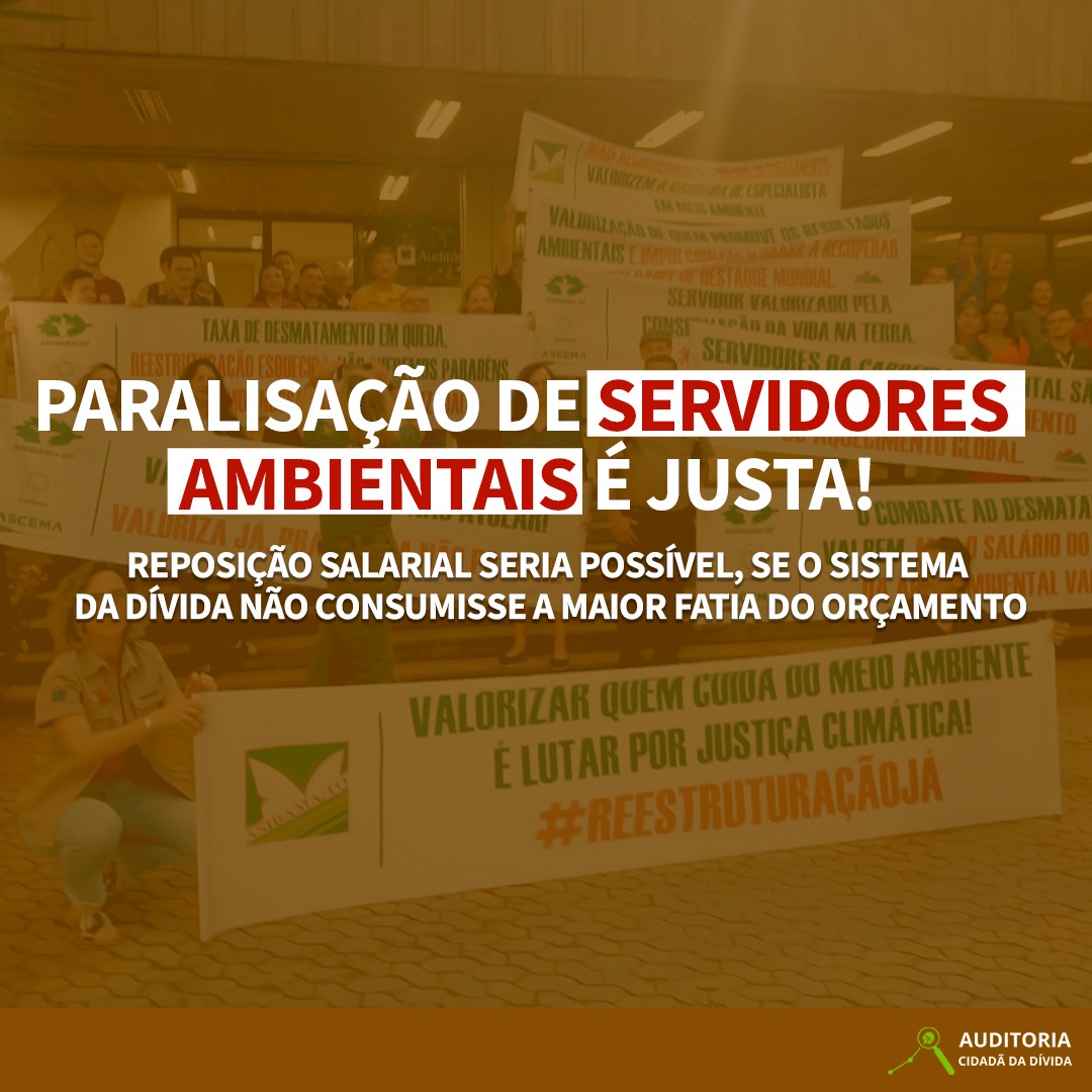 Paralisa o de servidores ambientais justa Auditoria Cidad da