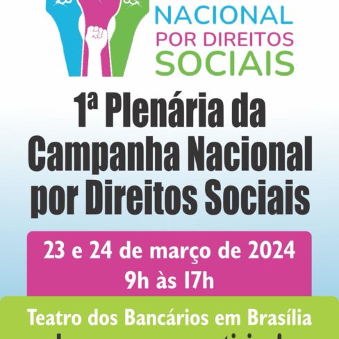 Participe da Plenária da Campanha Nacional por Direitos Sociais