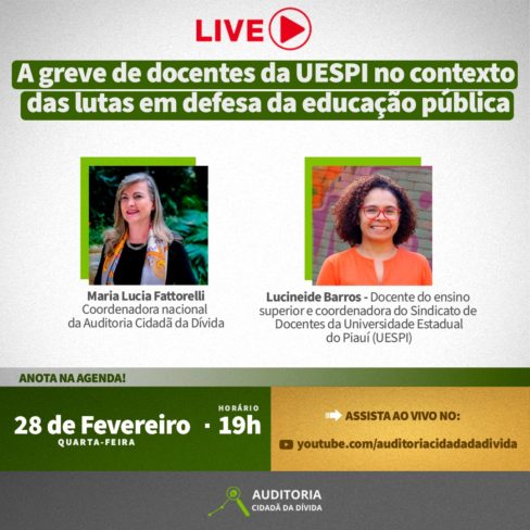 Live hoje: A greve de docentes da UESPI no contexto das lutas em defesa da educação pública