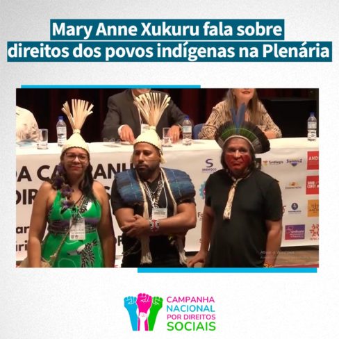 Luta dos povos indígenas em debate na Plenária pela Campanha Nacional por Direitos Sociais