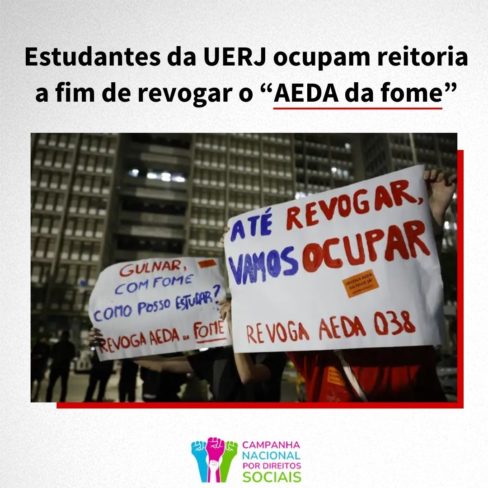 Estudantes da UERJ ocupam reitoria contra o “AEDA da Fome”