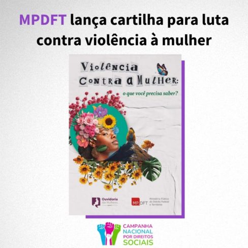 Ministério Público lança cartilha sobre violência contra mulher