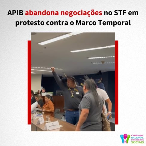 APIB abandona negociações no STF em protesto contra Marco Temporal