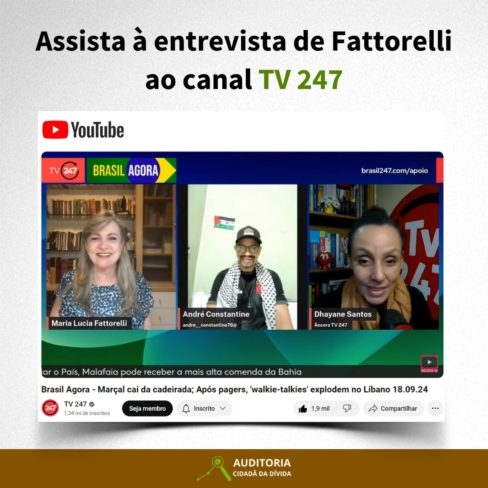 Assista à entrevista da coordenadora da ACD para a TV 247