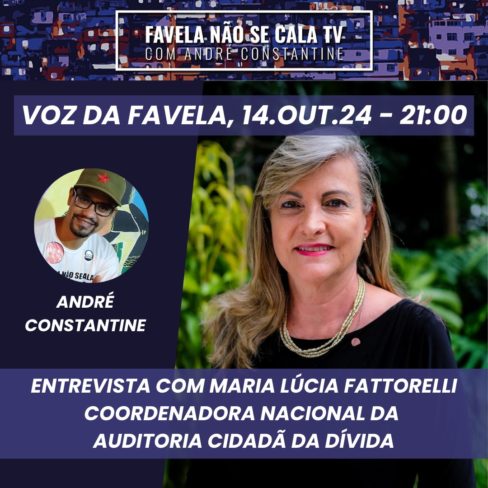 Voz da Favela entrevista coordenadora nacional da ACD nesta segunda-feira (14)