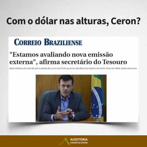 Fattorelli critica Ceron após declaração sobre possibilidade de nova emissão de títulos em dólar