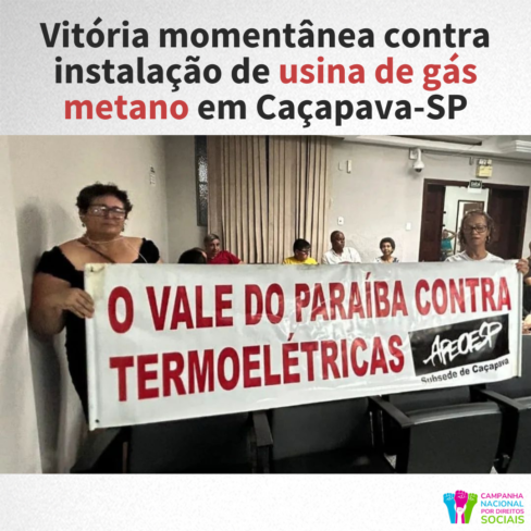 Vitória momentânea contra instalação de usina de gás metano em Caçapava-SP