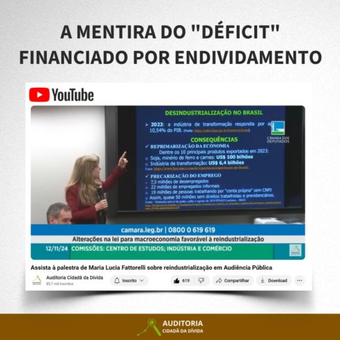 A mentira do “déficit” financiado por endividamento