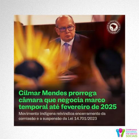 Câmara que negocia marco temporal é prorrogada para 2025