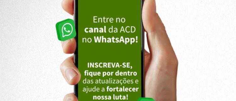 Participe do canal da ACD no Whatsapp e receba notícias atualizadas