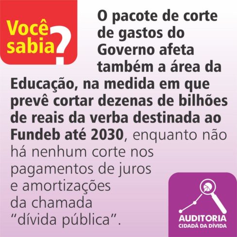 Pacote de gastos afetará Educação, cortando R$ bilhões do Fundeb até 2030